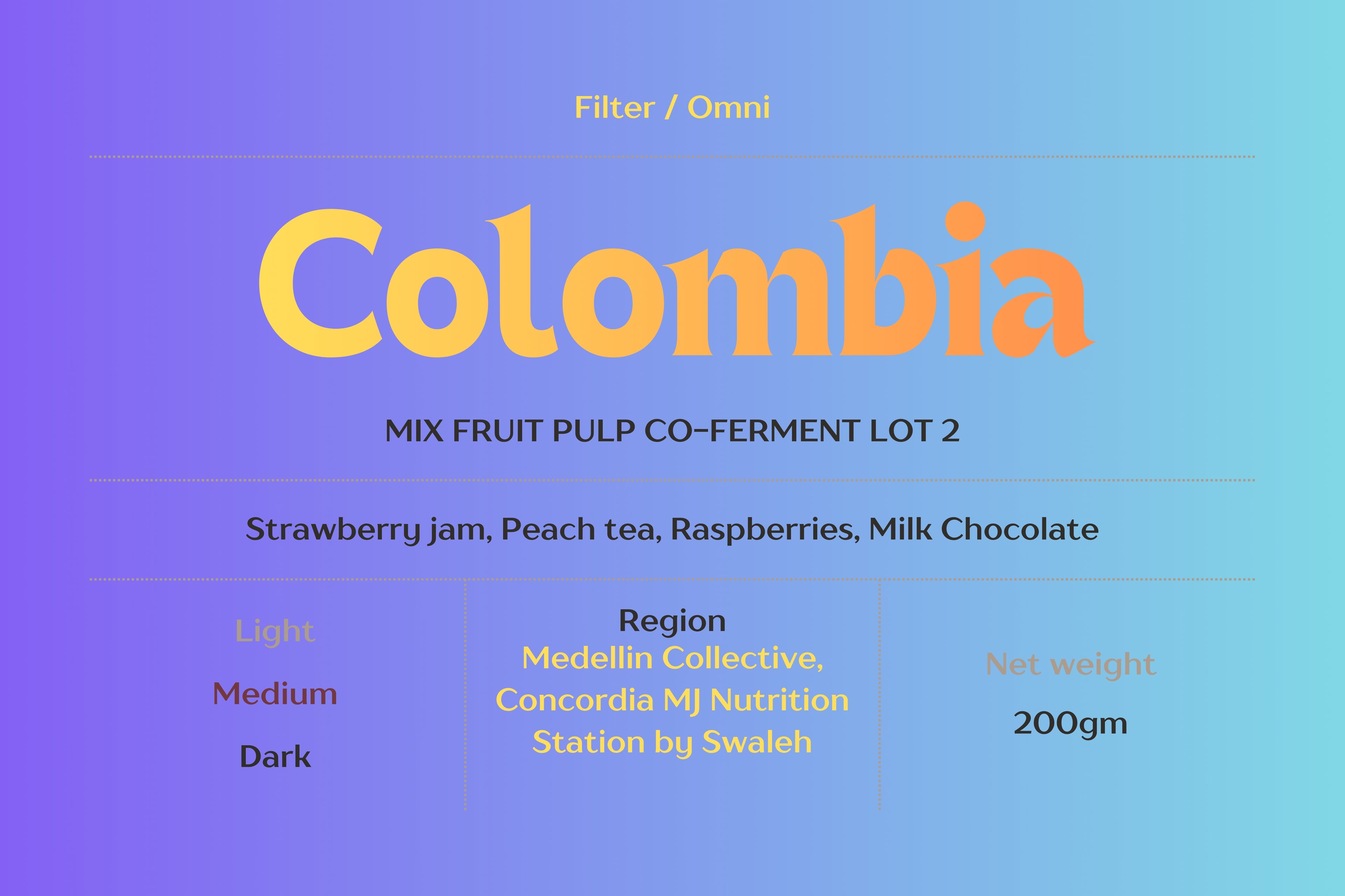 Colombia- Mix Fruit Pulp Co-ferment Lot 2